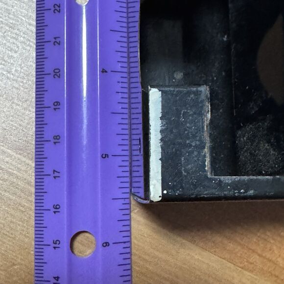 Vintage Wall Mount Metal Double Match Box Holder Dispenser Black Floral - Picture 11 of 12